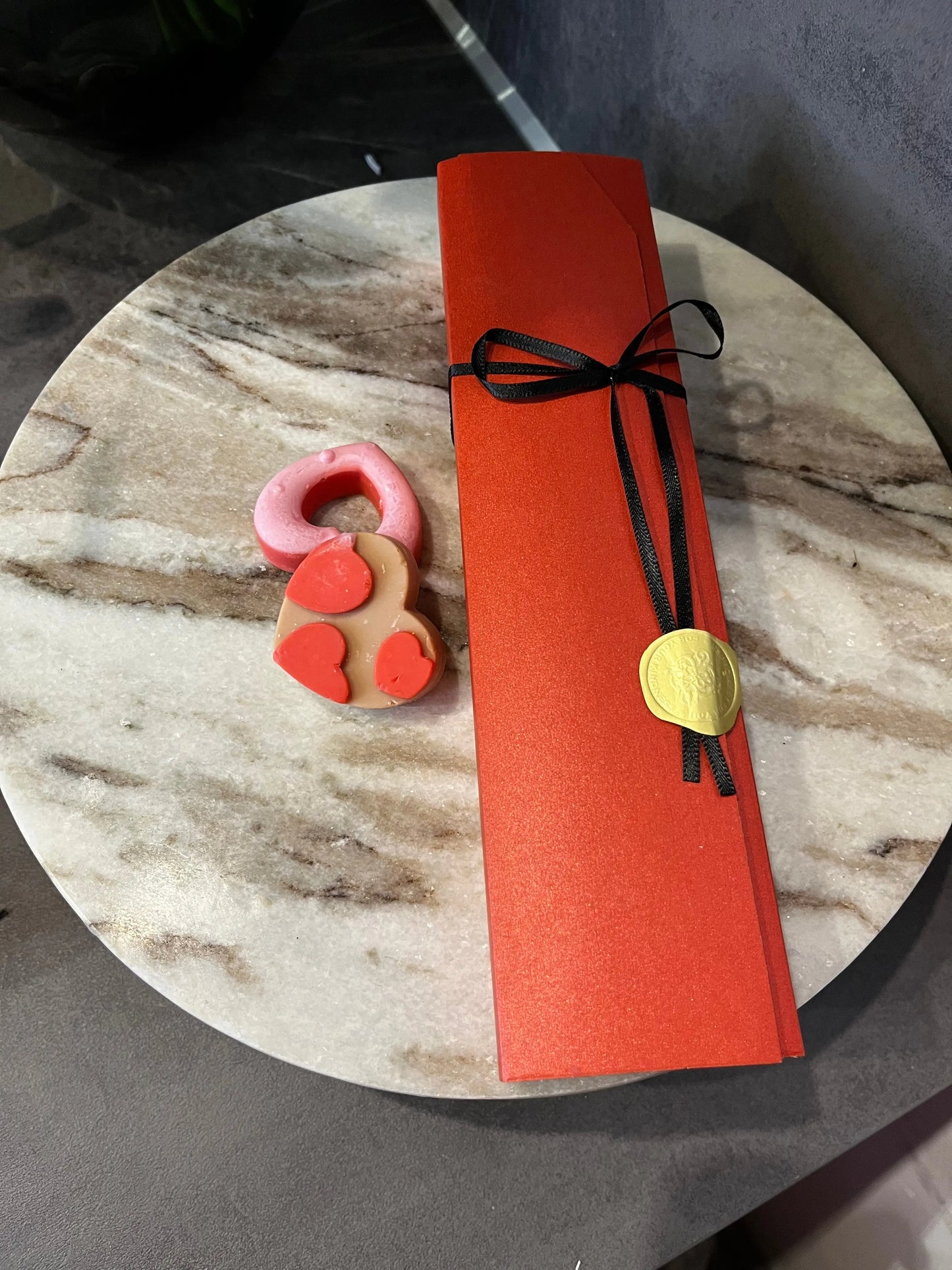 Heartful Bliss – Geurige Waxhartjes Karamela
