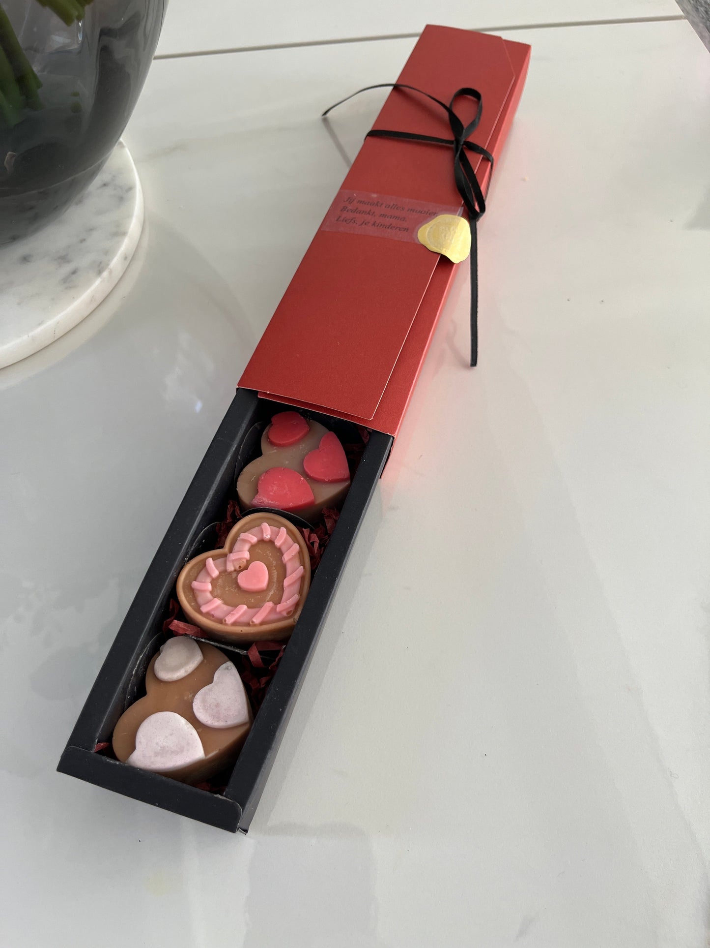Heartful Bliss – Geurige Waxhartjes Karamela