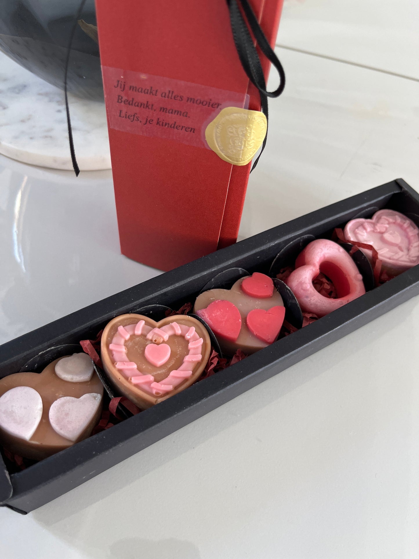 Heartful Bliss – Geurige Waxhartjes Karamela