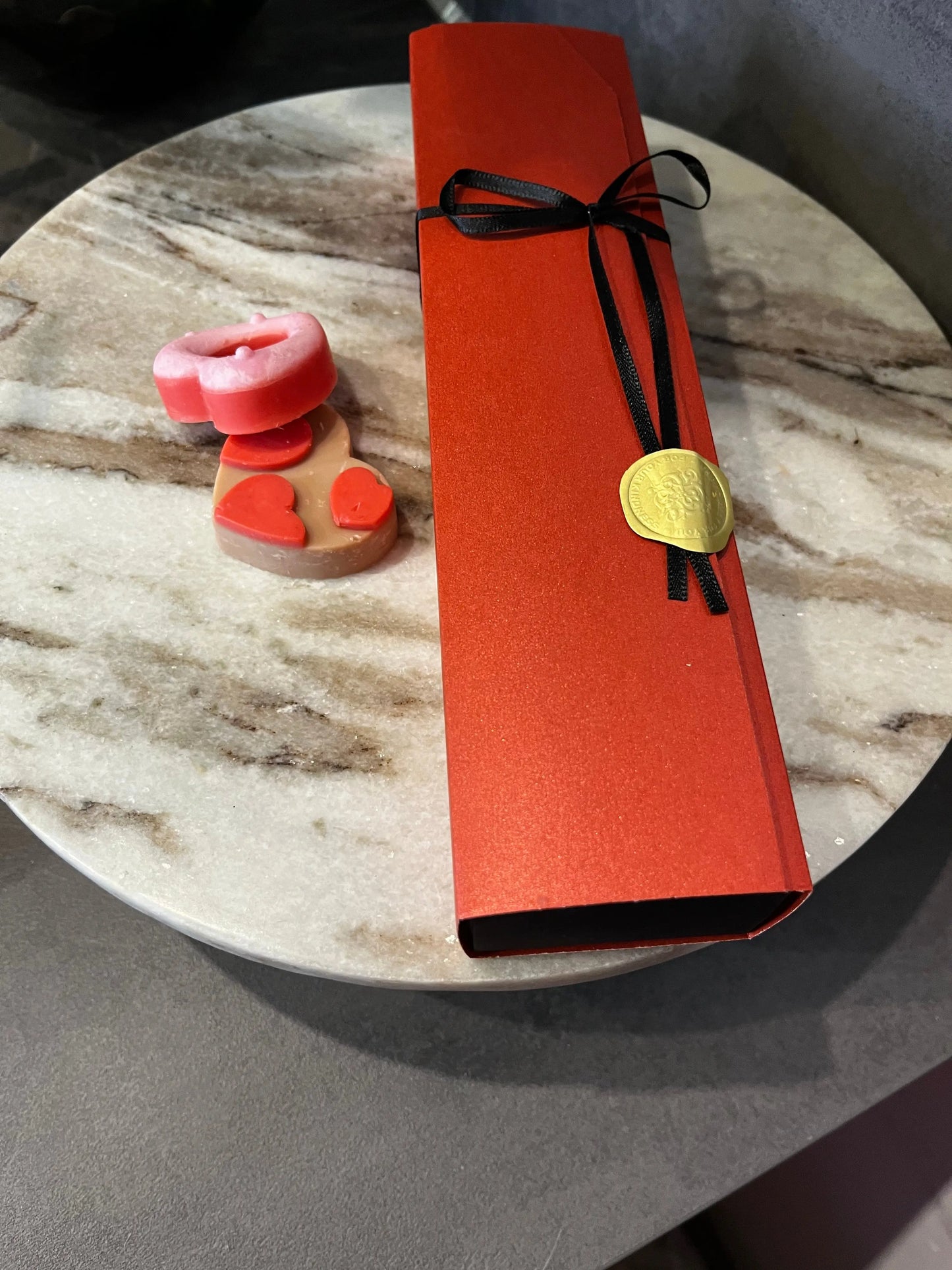 Heartful Bliss – Geurige Waxhartjes Karamela