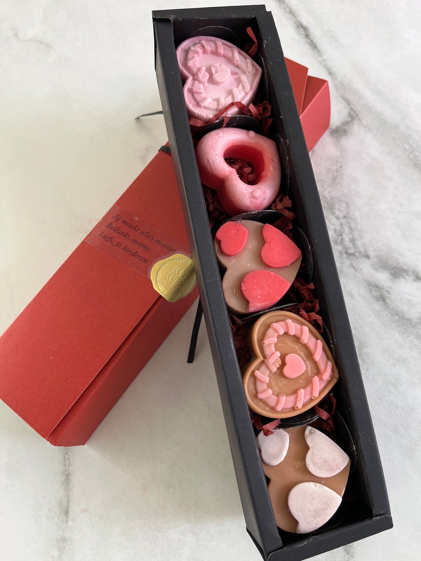 Heartful Bliss – Geurige Waxhartjes Karamela