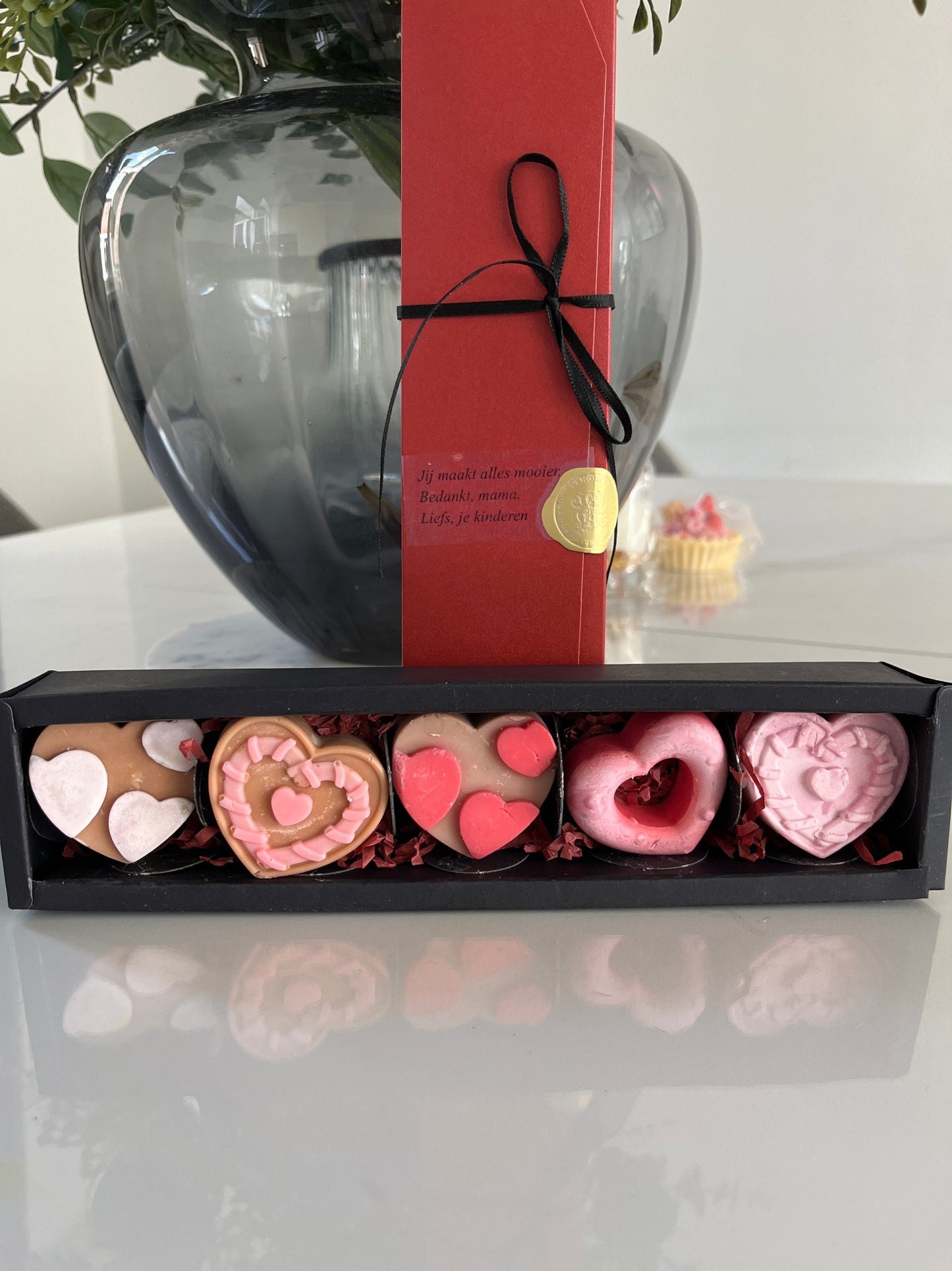 Heartful Bliss – Geurige Waxhartjes Karamela