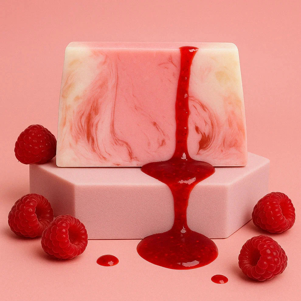 Framboise – Natuurlijke Parfumzeep met Frambozengeur Karamela Kaarsen