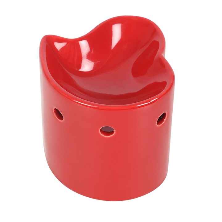 Rode Hart Aroma Brander & Wax Warmer – Keramische Geurbrander