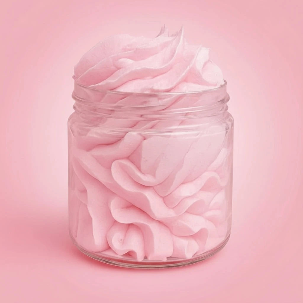 Karamela Bloom Silk Mousse – Exfoliërende Douche Soufflé Karamela Kaarsen