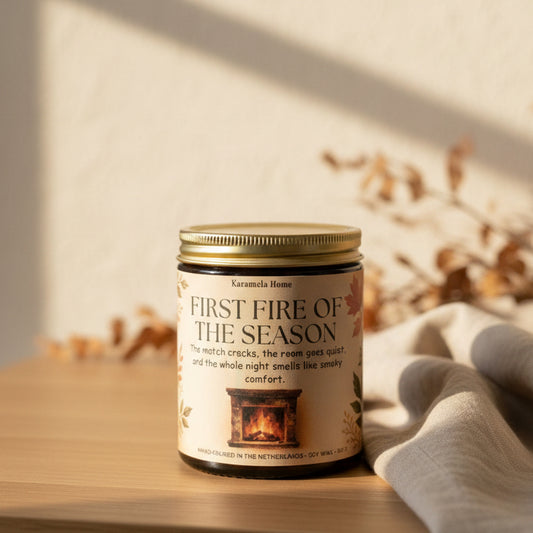 First Fire of the Season — Geur: Cozy | Sojawas Kaars