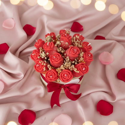 Kaarsenboeket Rozen – Perfect Cadeau (Pink Pepper & Rose)