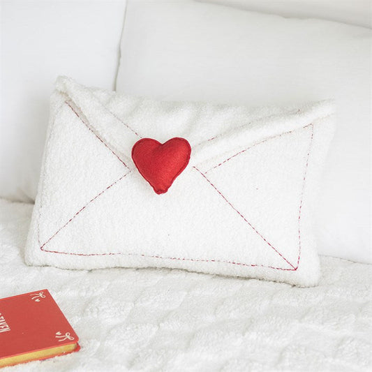 Bouclé Love Cushion – Met Verborgen ‘I Love You’ Message Karamela Kaarsen
