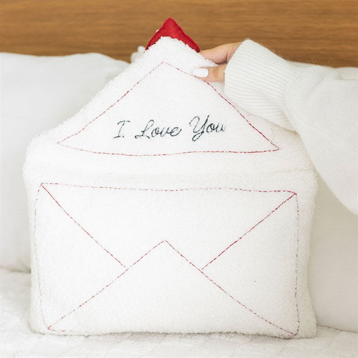 Bouclé Love Cushion – Met Verborgen ‘I Love You’ Message Karamela Kaarsen