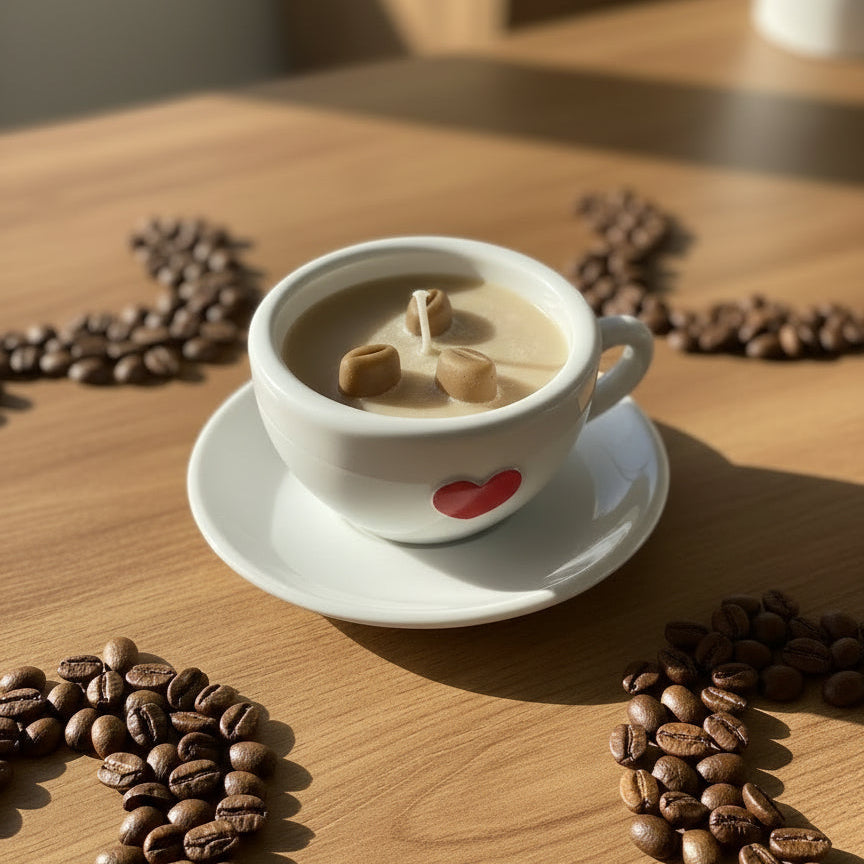 Coffee Vanilla – Handgemaakte Latte Geurkaars Karamela Kaarsen