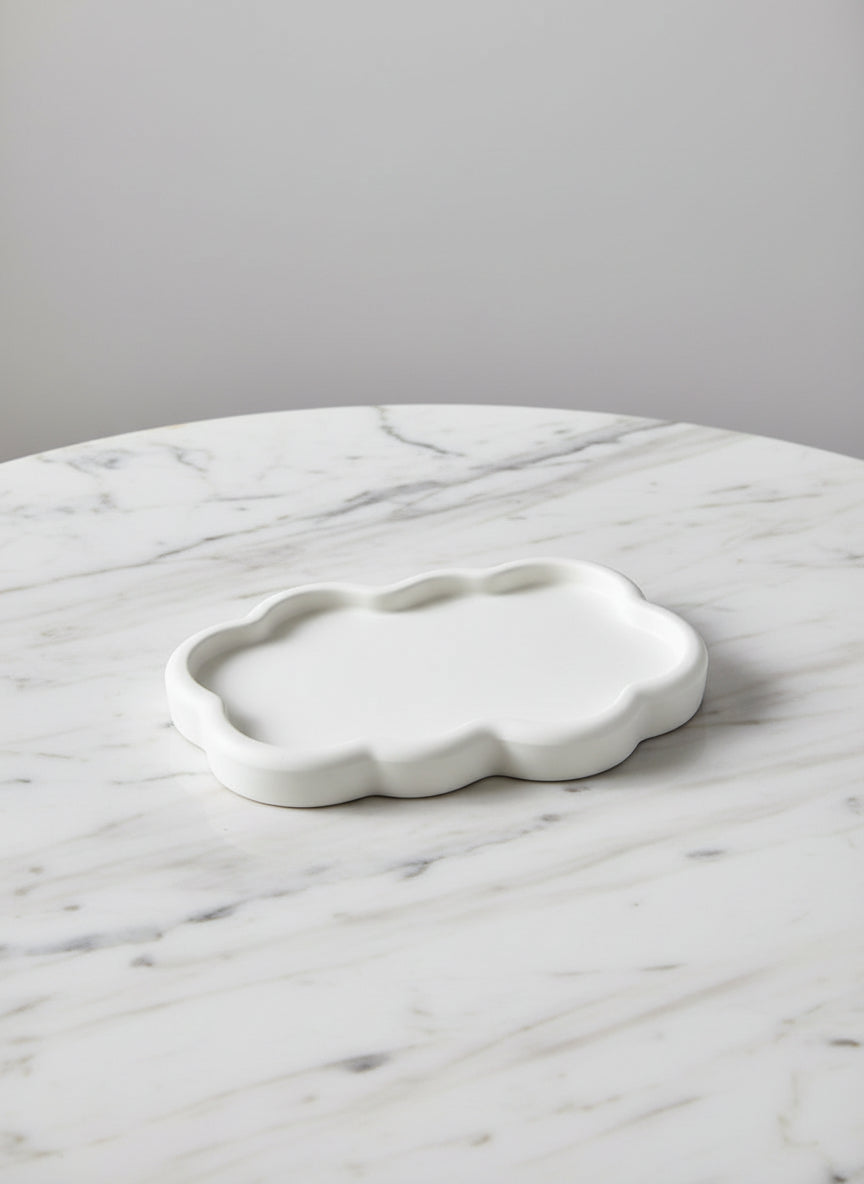 Golvende Tray „Soft Cloud“ Karamela Kaarsen