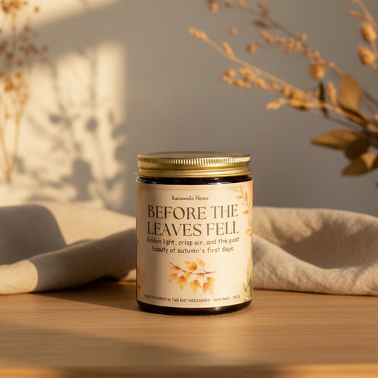 Before the Leaves Fell — Geur: Wilde Rabarber & Kaneel | Sojawas Kaars
