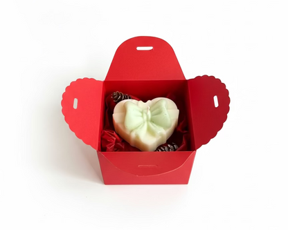 Candy Bow – Handgemaakte geurkaars met subtiele glitters Karamela Kaarsen