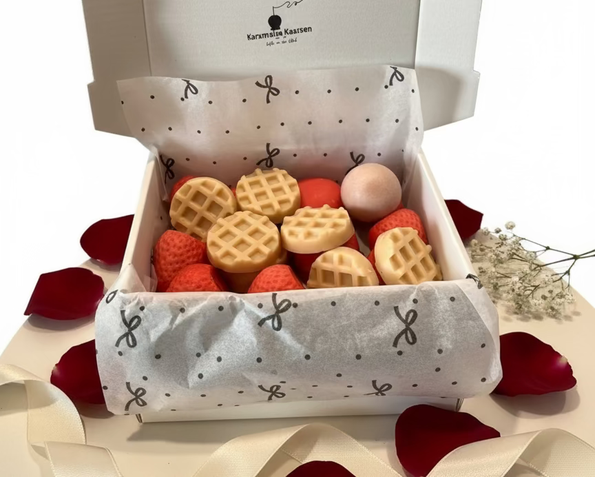 Vanilla Berry – waxmelts aardbei & vanille, 200g Karamela Kaarsen