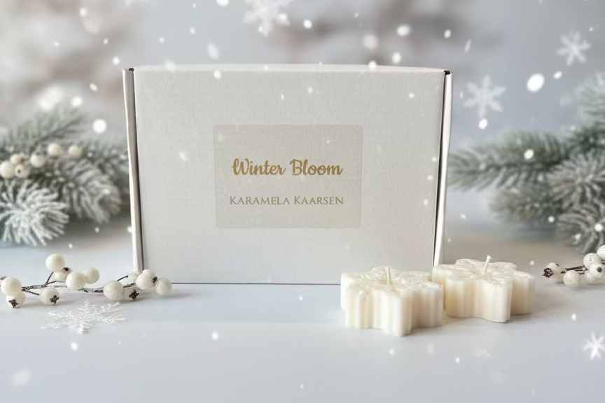 Winter Bloom – waxmelts sneeuwvlokken, 200g Karamela Kaarsen
