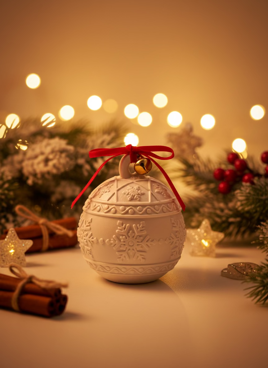 Sneeuwkristal Bol geurkaars Karamela Kaarsen