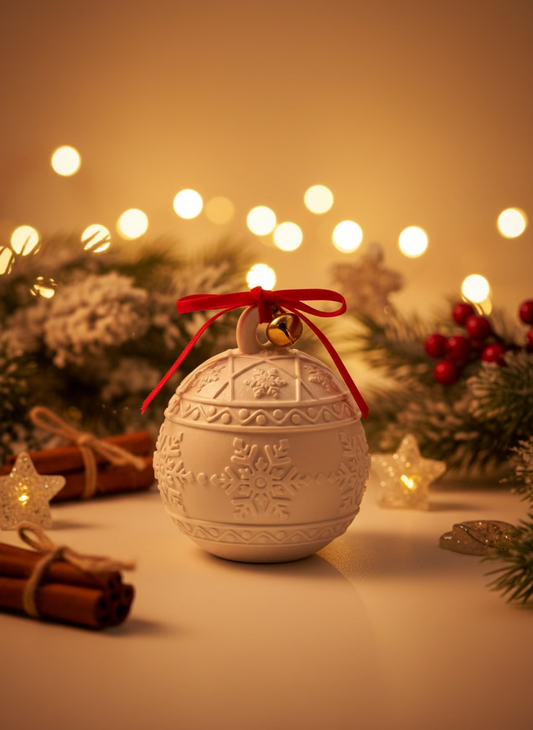 Sneeuwkristal Bol geurkaars Karamela Kaarsen