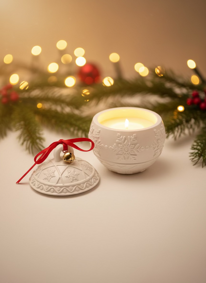 Sneeuwkristal Bol geurkaars Karamela Kaarsen