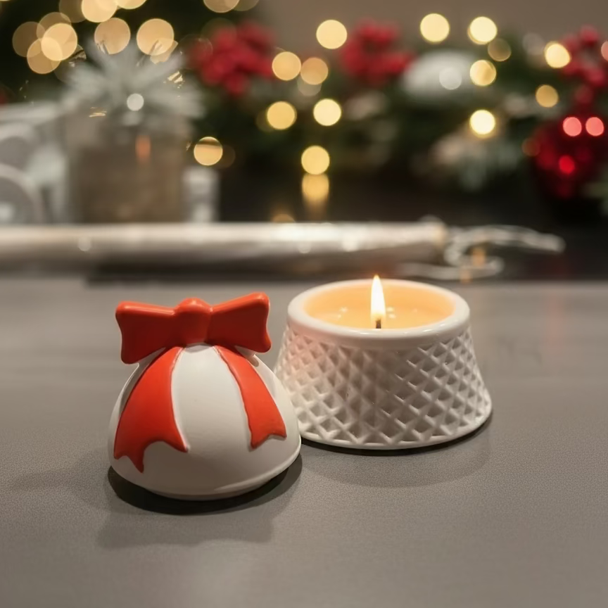 Christmas Bell geurkaars Karamela Kaarsen