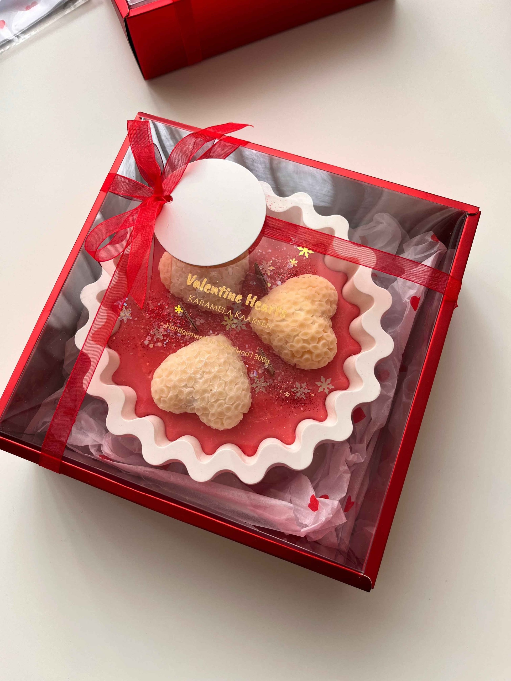 Valentine Hearts – vanille geurkaars
