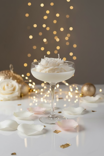 Witte Roos Kaars - Romantische Bloem Karamela Kaarsen