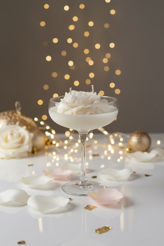 Witte Roos Kaars - Romantische Bloem Karamela Kaarsen