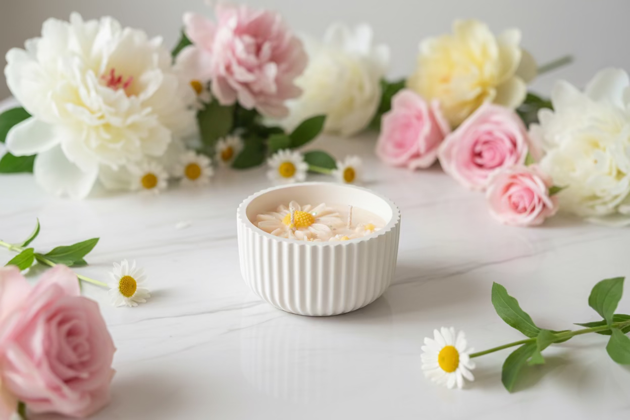 Bloemen Geurkaars 200gr