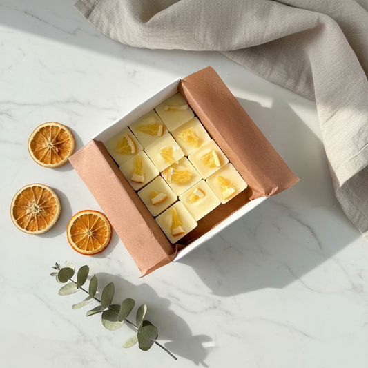 Citrus Ember Wax Melts – Spicy Sinaasappel Geur met Gedroogde Sinaasappel
