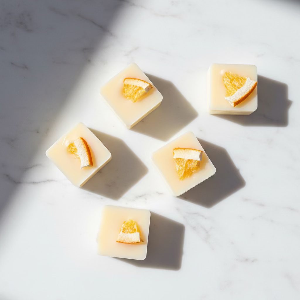 Citrus Ember Wax Melts – Spicy Sinaasappel Geur met Gedroogde Sinaasappel