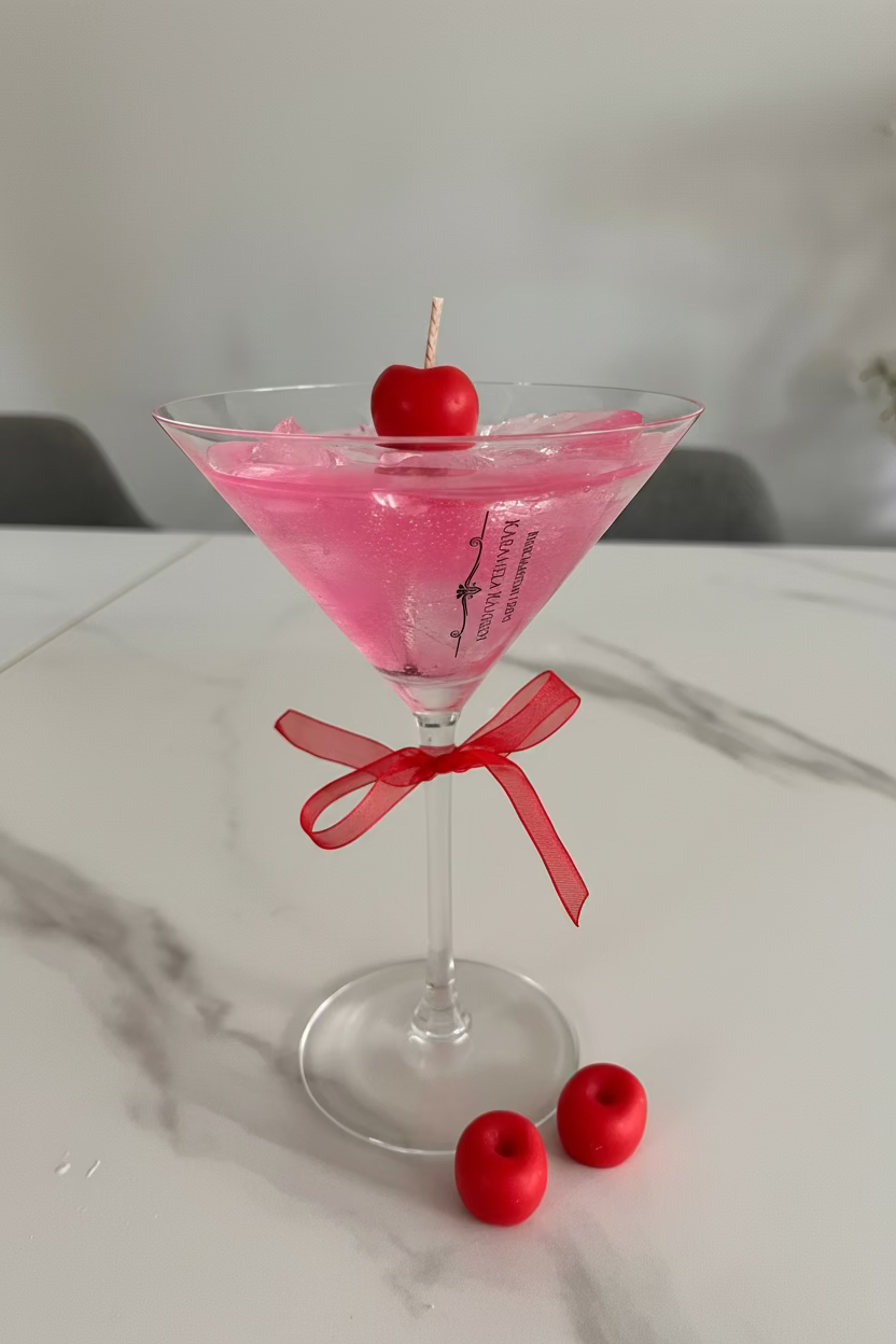 Pink Martini Cocktail Kaars