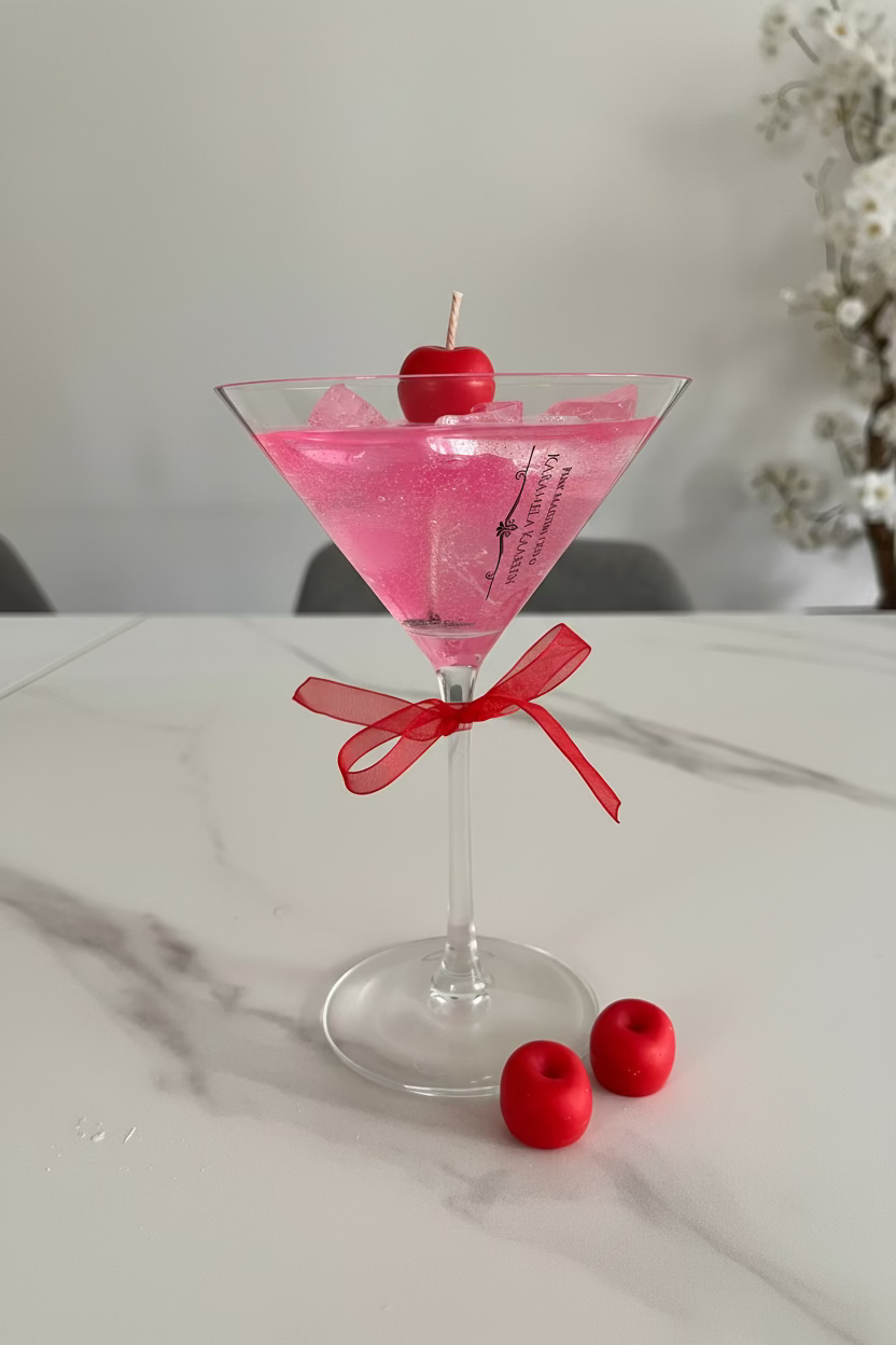 Pink Martini Cocktail Kaars