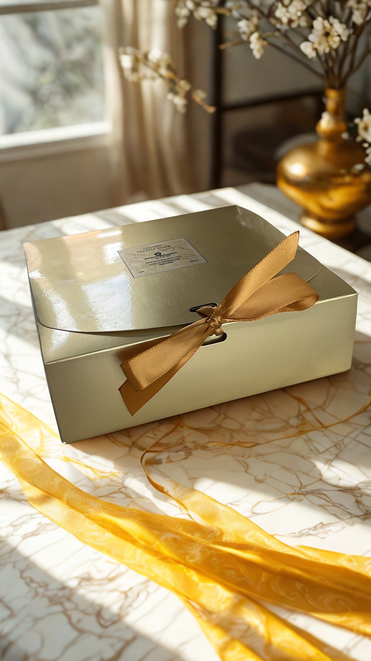 Golden Truffle Glow Karamela Kaarsen