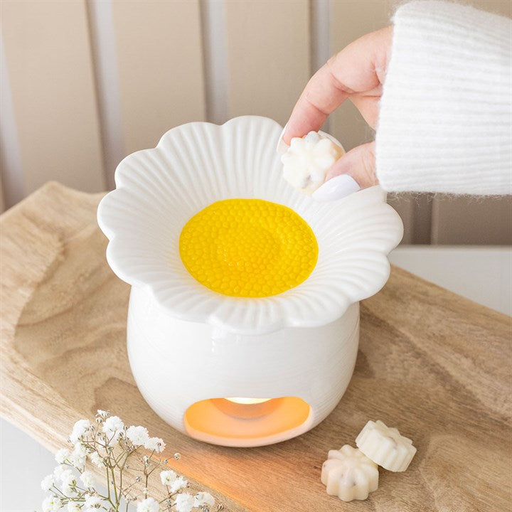 Daisy Glow – Keramische aroma brander in margrietvorm  Best Seller Karamela Kaarsen