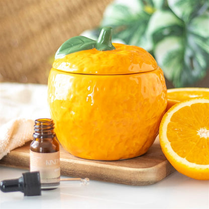 Orange Oil Burner – Keramische Fruit Aromabrander voor Geuroliën & Waxmelts
