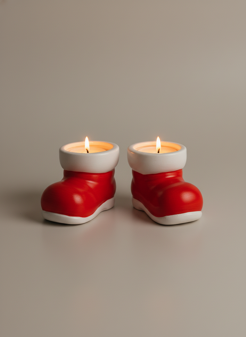 Kerstlaarsjes – Theelichthouder (Set van 2) Karamela Kaarsen