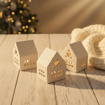 Kersthuisje – Lichtje van Liefde Karamela Kaarsen