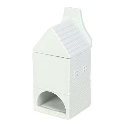 White Nordic House Oil Burner & Wax Warmer –  Keramische Aromabrander voor Geuroliën & Waxmelts
