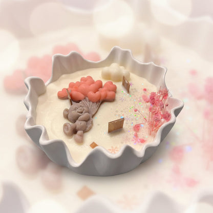 Teddy Love – Valentijn geurkaars met vanille