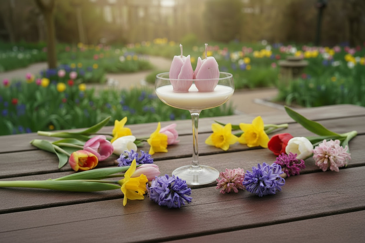 Two Tulips Karamela Kaarsen