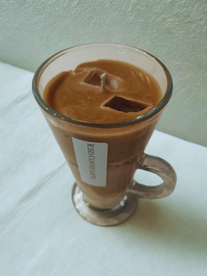 Iced Coffee Latte – Koffie Latte Kaars met IJsblokjes (250 g)