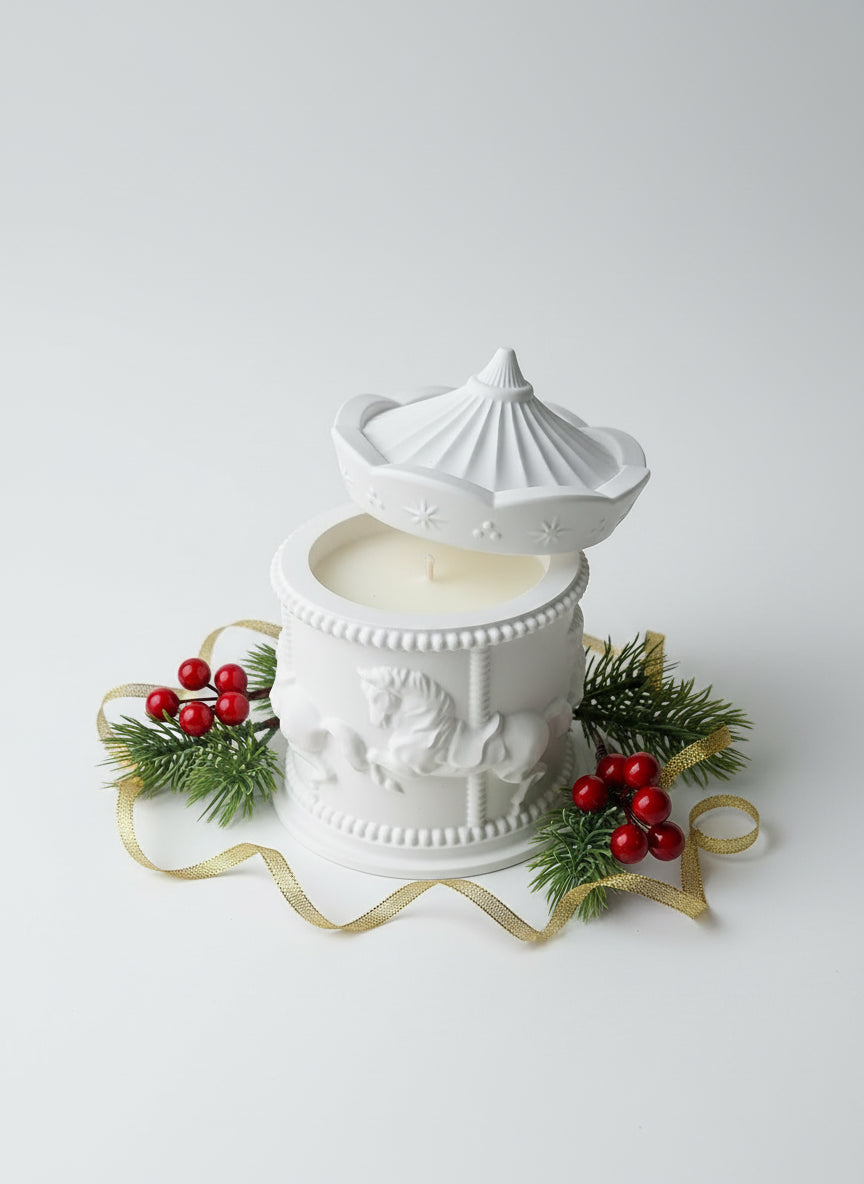 Paardencarrousel Geurkaars Karamela Kaarsen