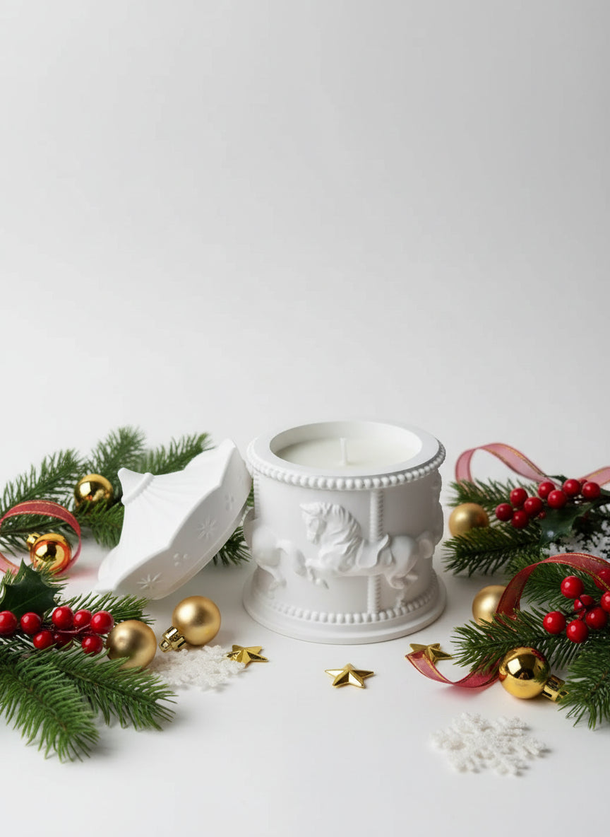 Paardencarrousel Geurkaars Karamela Kaarsen