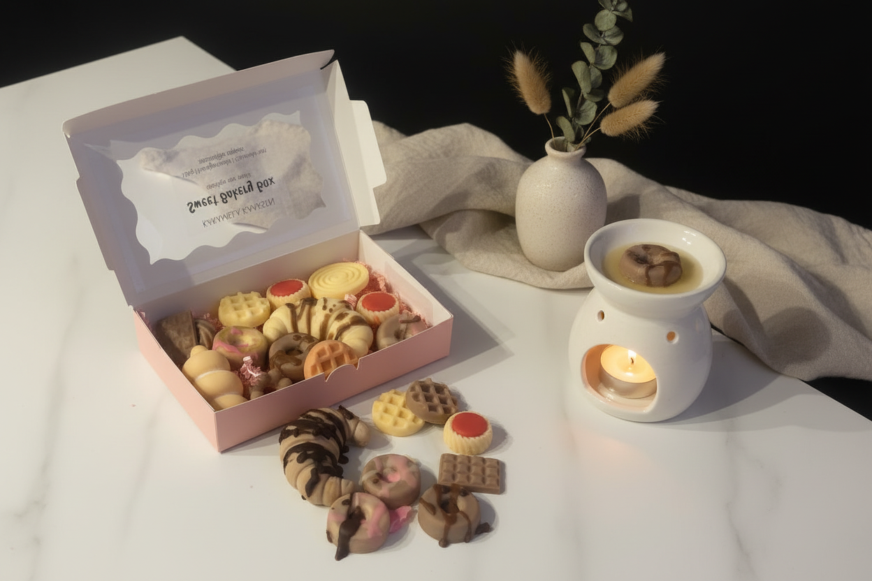 Sweet Bakery Box – Lifestyle met wax burner